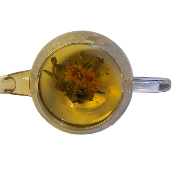 Green Tea, coral flowers, guava flavor